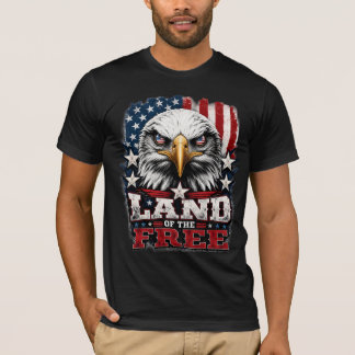 Land av de fria – Patriotisk Eagle T-shirt