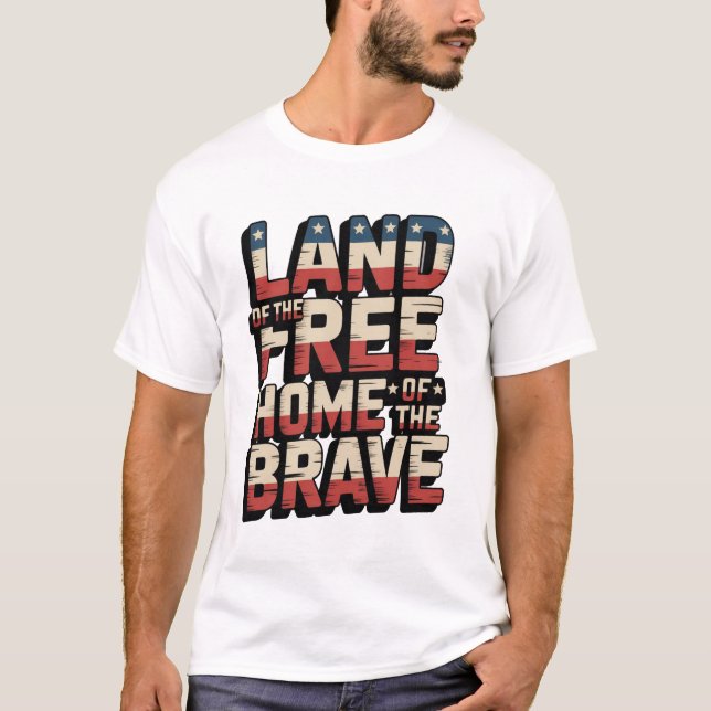 Land av de fria t shirt (Framsida)