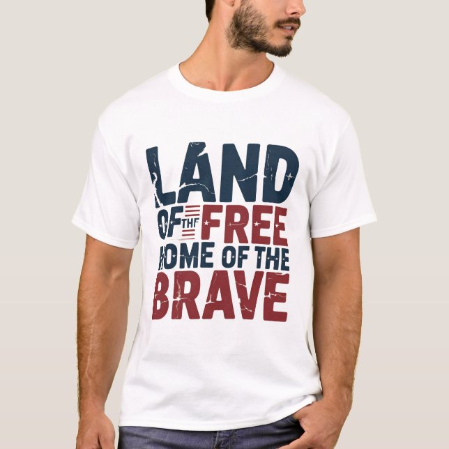 Land av de fria t shirt (Framsida)