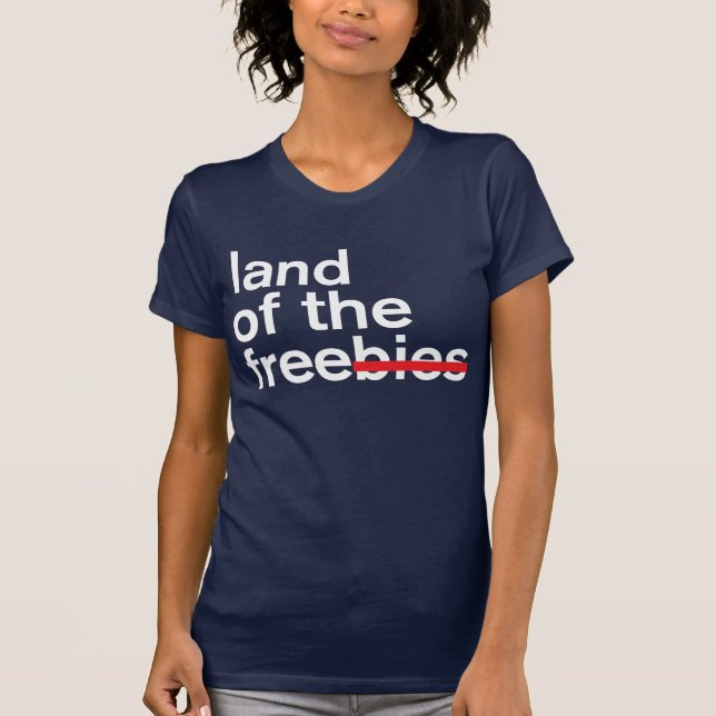 land av det fritt/mörken t shirt (Framsida)