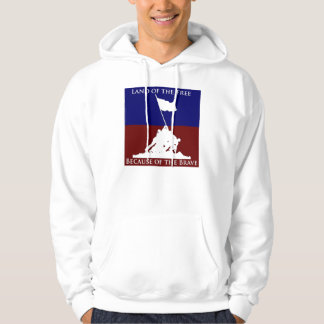 Land av det fritt på grund av indiankrigaren: Iwo Sweatshirt Med Luva