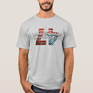 LAND AV KAOS-HEMMET PÅ UPSIDEN NEDÅT T-shirt