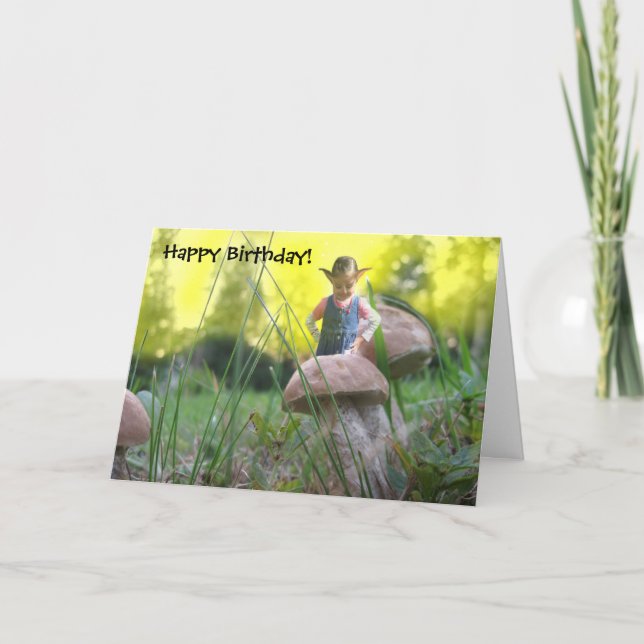 Land av Shroom - grattis på födelsedagen! Kort (Framsida)