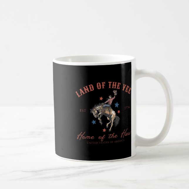 Land av Yee Hem för Haw 4 juli-landet  Kaffemugg (Höger)