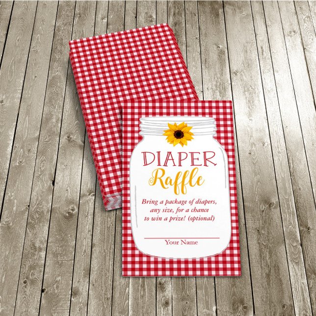 Land Baby BBQ Shower Diaper Raffle Card Tilläggskort (Skapare uppladdad)