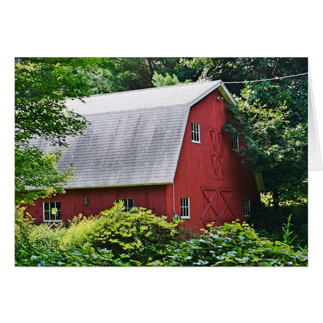 Land Barn Notecard Hälsningskort (Framsidan Horizontal)