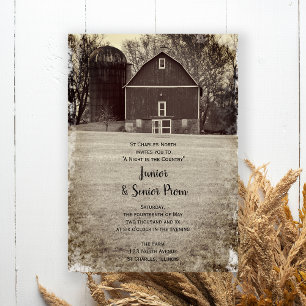 Land Barn Party Junior / Senior Prom Inbjudningar