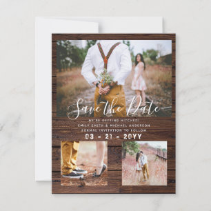 Land Barn Rustic PHOTO Collage Spara Date