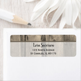 Land Barn Wood Returadress Returadress Etikett