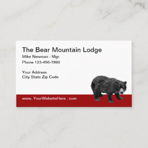 Land Bear Hotel Visitkort