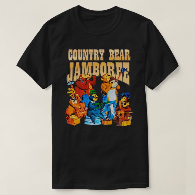 Land Bear Jamboree Vintage Retro T Shirt (Design framsida)