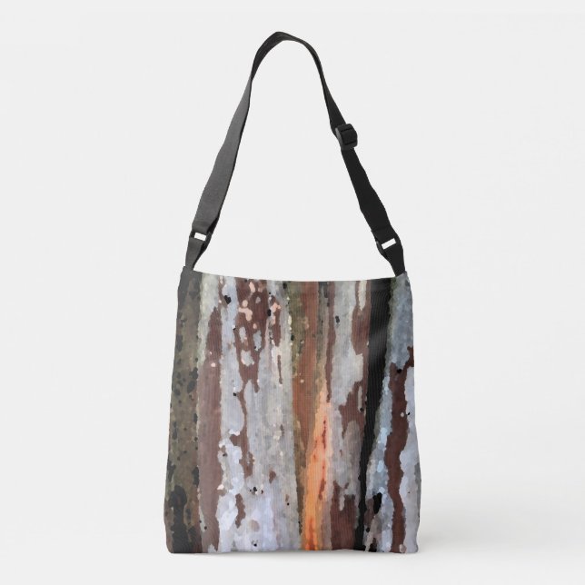 Land Birch Bark Design Axelväska (Baksida)