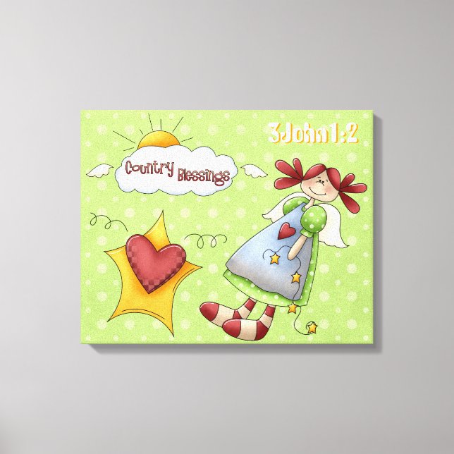 Land Blesings Wrapped Canvas (Framsida)