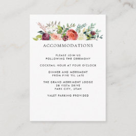 Land Bloom | Fall WEDDING Hotel-logi Tilläggskort