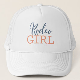 Land Blue och Peach Rodeo Girl Keps