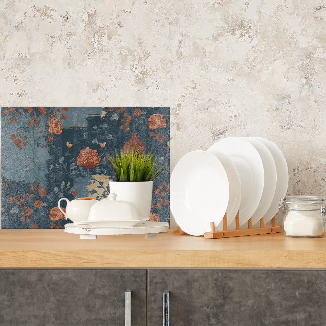 Land Blue Rust Rustic Farmhouse Glass (Skapare uppladdad)