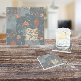 Land Blue Rust Rustic Farmhouse Stenunderlägg