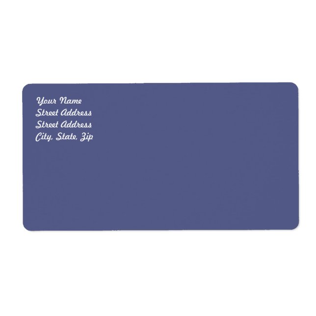Land Blue Shipping Label Fraktsedel (Framsidan)