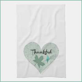 Land Blue Thankful Heart Löv Kitchen Towel Kökshandduk