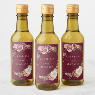Land Boho Rustic Wedding Favors Mini Vin-etikett Vinetikett