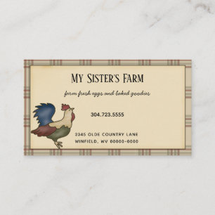 Land bondhus Tupp Play Rustic Visitkort