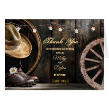 Land Boots Hat & Barn Wood Bröllop Tack
