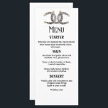 Land Boots Hats Barnwood Horseshoes Bröllop Meny<br><div class="desc">Jag hoppas att du tycker om detta underbara Bröllop-menykort med hästarna i finare Silver på det. Du kan ändra ALLA MENU-KORT så att de uppfyller dina behov. Njut! https://www.zazzle.com/store/dazzlingpaperitems</div>