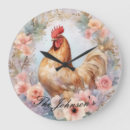 Land-boskapshuset Tupp Wall Clock Stor Klocka