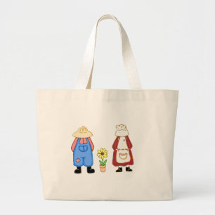 Land Boy and Girl Tote Bag Jumbo Tygkasse