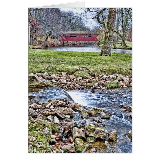Land Bridge (HDR) Hälsningskort (Framsidan)
