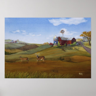 Land Buck Poster