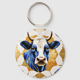 Land Bull Artwork Nyckelring