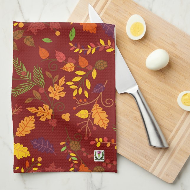 Land Bumpkins Höst löv Kitchen Towel 53086a5 Kökshandduk (Vikt i Fjärdedel)