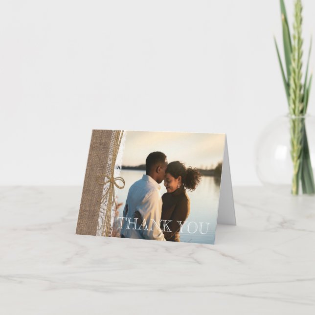 Land Burlap och Twine Photo Tack (Framsida)
