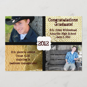 Land Burlap Photo Studenten meddelande