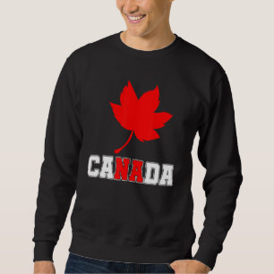 Land Canadian Maple Löv Kanada Lång Ärmad Tröja