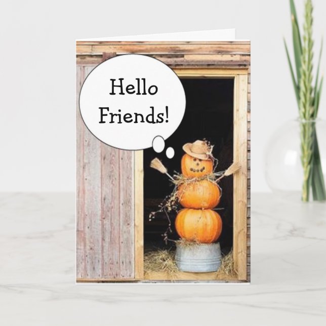 LAND CHARM ACROSS MILES THANKSGIVING ÖNSKEMÅL HELGKORT (Framsida)