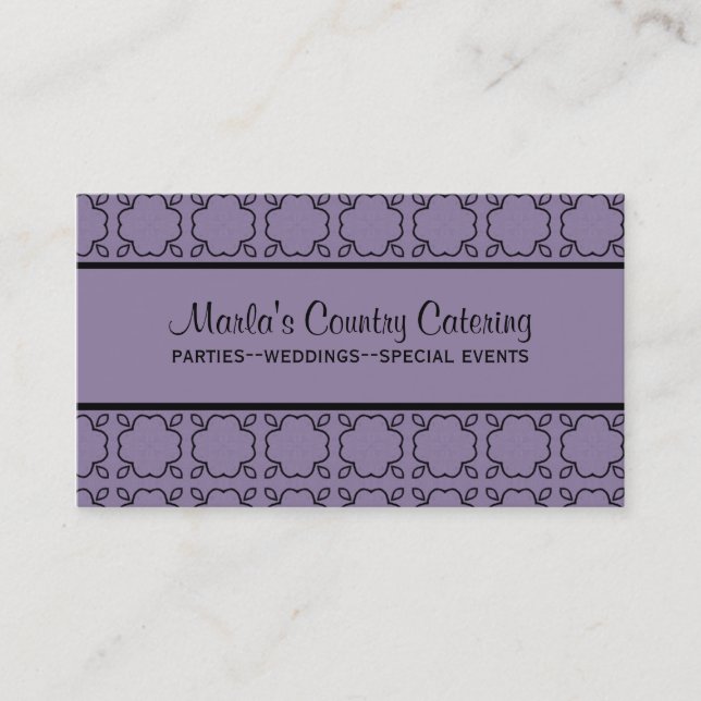 Land Charm Affärskort, Lilac Visitkort (Framsida)
