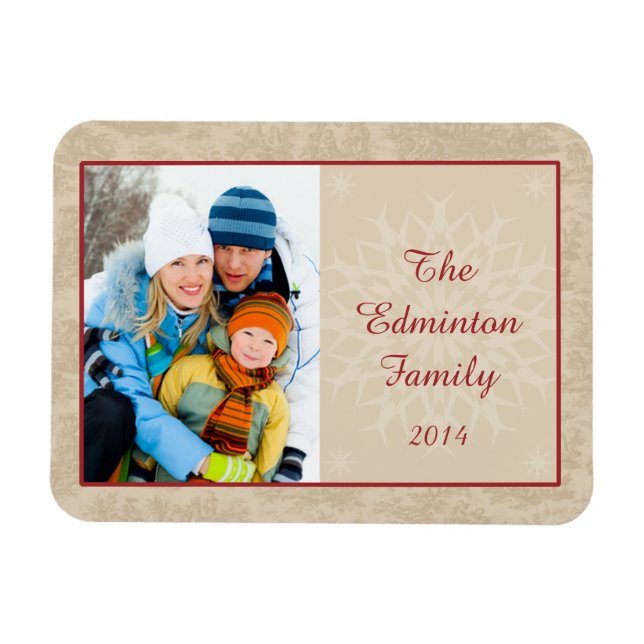 Land Charm Anpassningsbar Photo Flex Magnet (Horisontell)