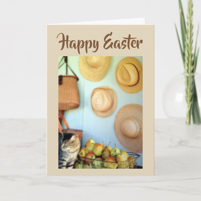 LAND CHARM OCH BONNETER FÖR ***PÅSK**** HELGKORT (Framsida)