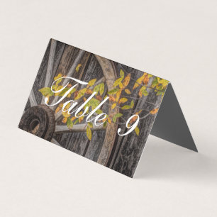 Land Charm - Rustic Western Wagon Wheel Kort