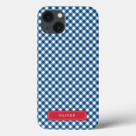 Land Chic Blue Gingham Personalize with Namn
