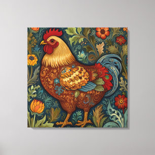 Land chic boho tupp canvastryck