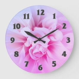 Land Chic Rosa Dreamy Dhalia Clock Stor Klocka