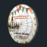Land Chic Rustic Chandelier Bröllop Dart Board Darttavla<br><div class="desc">Den gamla Land-Chicen Rustic Bunting Pennant Chandelier Dart Board. En Roligt Tillägg till Bröllop Hoedown Shindig Party är den här Anpassningsbar Personlig Dart-tavlan som levereras med matchande Yard-tecken, inbjudningar, Stickers och mer än någon produkt här i Zazzle kan anpassas för att ingå i party - det finns knappar, magneter, t-shirts,...</div>