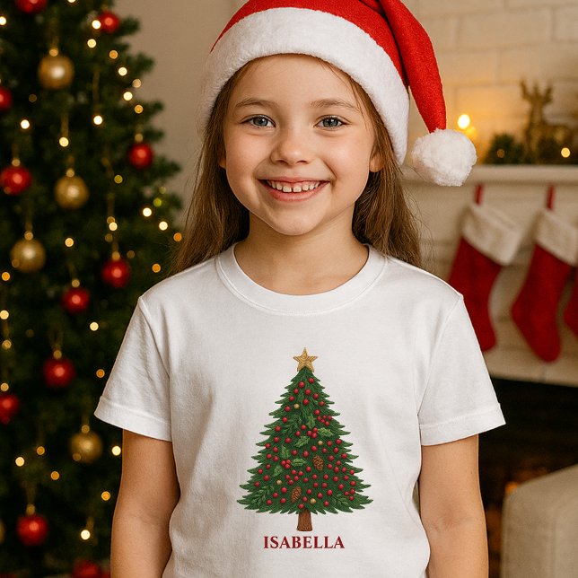 land chic Rustic julgran vit T Shirt (Skapare uppladdad)