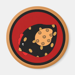 Land Chick Hen Magnet