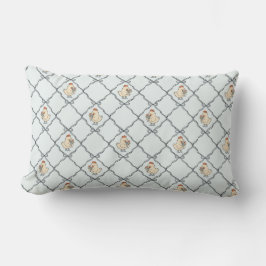 Land Chicken Fransk Farmhouse Stil med Bows Lumbarkudde