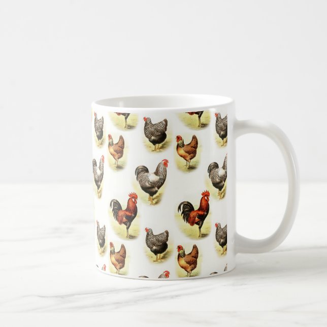 Land Chicken Mönster Kaffemugg (Höger)