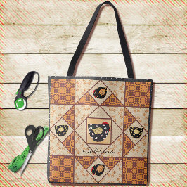 Land Chicks Quilt Block Tygkasse